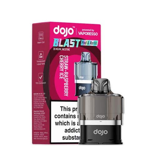 Vaporesso Dojo Blast 6000 Prefilled Vape Pods - Straw-Raspberry Cherry Ice