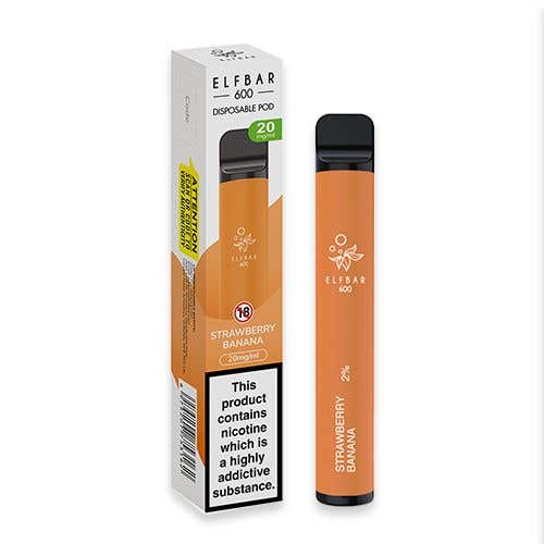 Elf Bar 600 Disposable Vape Kit - 20 mg - Strawberry Banana