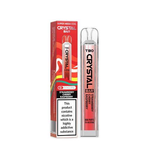 TBO Crystal Bar Disposable Vape Kit - Strawberry Cherry Raspberry