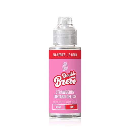 Ohm Brew Double Brew Bar Series Strawberry Custard Deluxe 100ml Shortfill