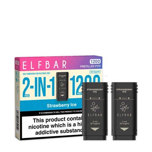 Elf Bar 1200 Prefilled Pods - Strawberry Ice