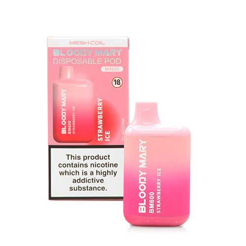 Bloody Mary BM600 Disposable Kit - 20mg - Strawberry Ice