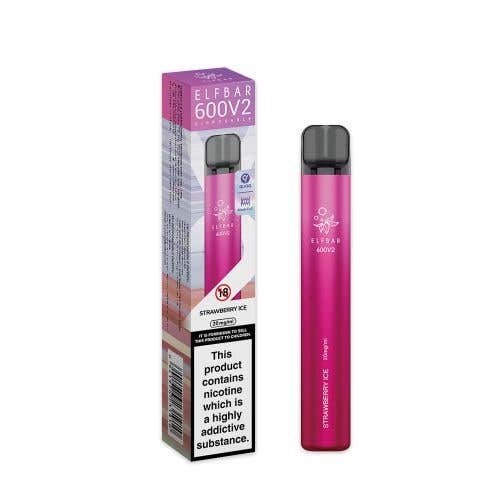 Elf Bar 600 V2 Disposable Kit 2% - Strawberry Ice