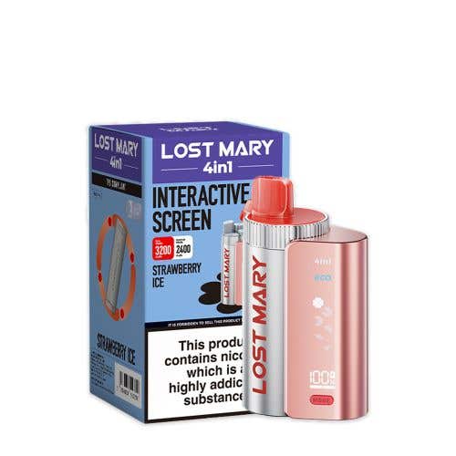 Lost Mary 4-in-1 Prefilled Pod Vape Kit - Strawberry Ice