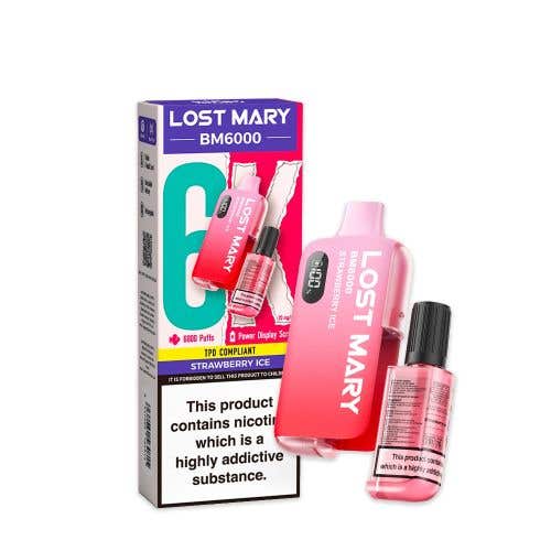 Lost Mary BM6000 Disposable Kit - 20mg - Strawberry Ice