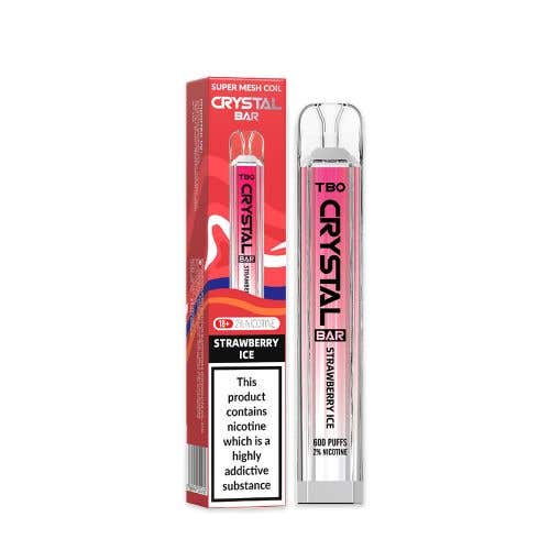 TBO Crystal Bar Disposable Vape Kit - Strawberry Ice