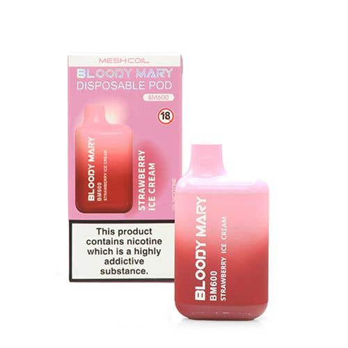 Bloody Mary BM600 Disposable Kit - 20mg - Strawberry Ice Cream