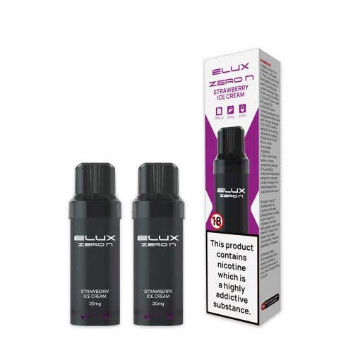 Elux Zero N Prefilled E-Liquid Pods - Strawberry Ice Cream