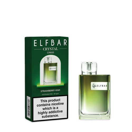 Elf Bar Crystal CR600 Disposable Vape Kit - Strawberry Kiwi