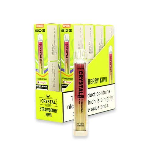 SKE Crystal Bar Disposable Vape Kit 10 x Multipack - Strawberry Kiwi