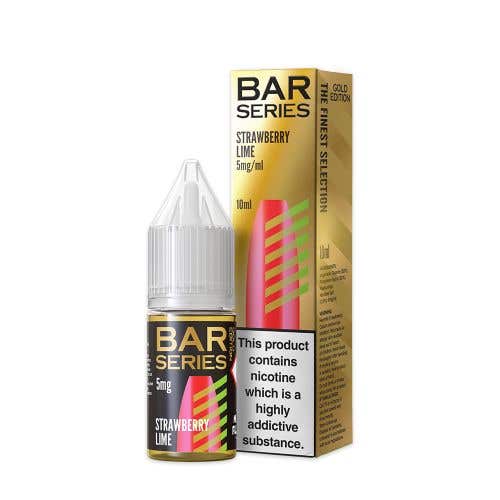 Bar Series Gold Edition Strawberry Lime Nic Salt E-Liquid - 5mg