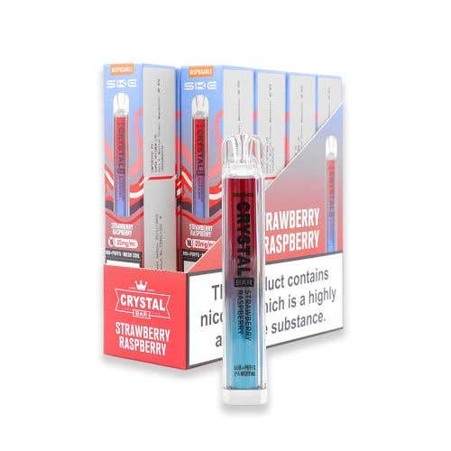 SKE Crystal Bar Disposable Kit 10 x Multipack - 20mg - Strawberry Raspberry