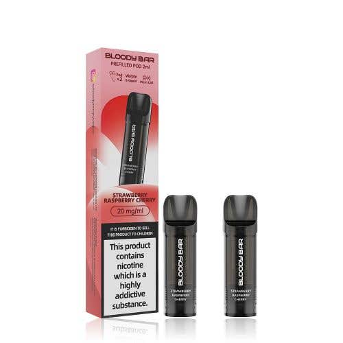 Bloody Mary Bloody Bar Prefilled Vape Pods - Strawberry Raspberry Cherry