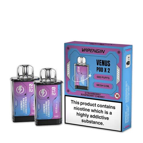 Vapengin Venus Prefilled Pods - 20mg - Strawberry Raspberry Cherry