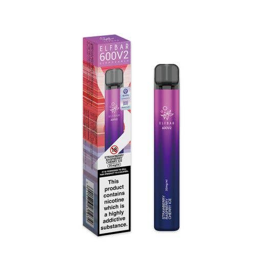 Elf Bar 600 V2 Disposable Kit 2% - Strawberry Raspberry Cherry Ice