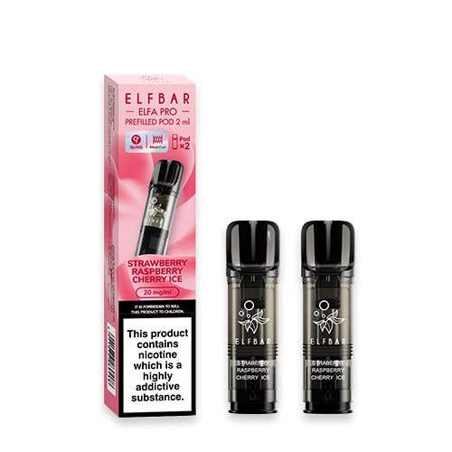 Elf Bar Elfa PRO Prefilled Pods - Strawberry Raspberry Cherry Ice