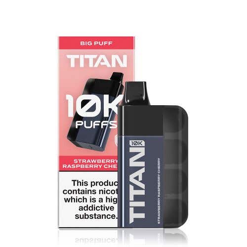 Titan 10K Rechargeable Disposable Kit - Strawberry Raspberry Cherry