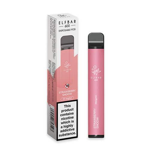 Elf Bar 600 Disposable Kit - Strawberry Ice Cream - Strawberry Snoow