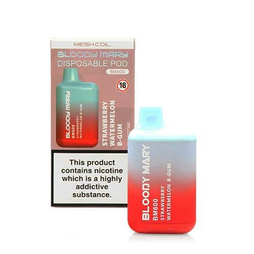 Bloody Mary BM600 Disposable Kit - 20mg - Strawberry Watermelon B-Gum