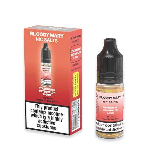 Bloody Mary Strawberry Watermelon B-Gum Nic Salt E-Liquid
