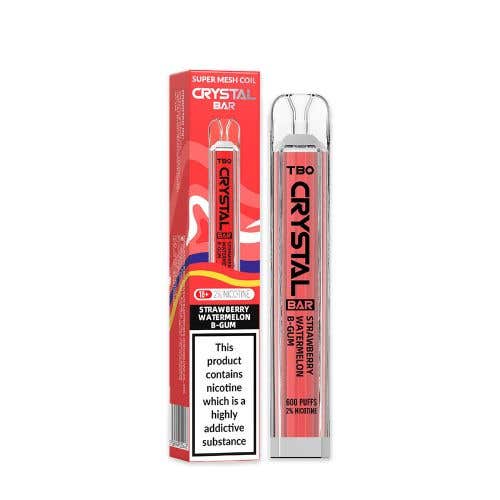 TBO Crystal Bar Disposable Vape Kit - Strawberry Watermelon B-Gum