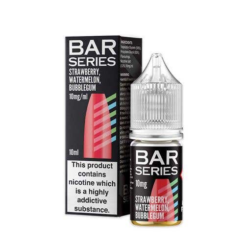 Bar Series Strawberry, Watermelon, Bubblegum Nic Salt E-Liquid - 10mg