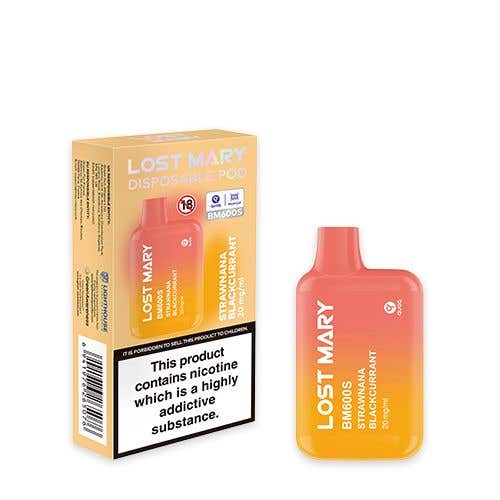 Lost Mary BM600S Disposable Kit - 20mg - Strawnana Blackcurrant