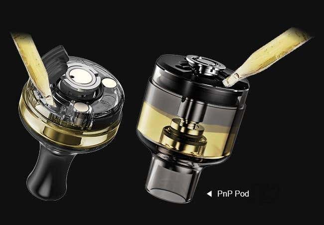 The MTL Pnp pod can be removed with a gentle pull and refilled through the base fill plug