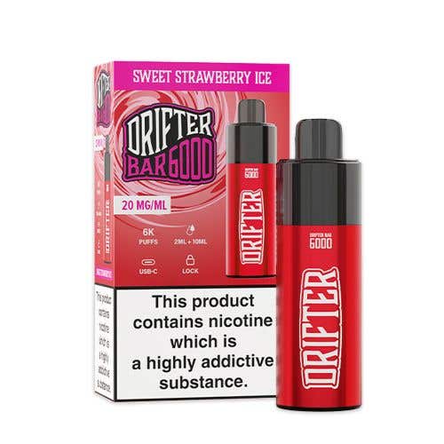 Drifter Bar 6000 Prefilled Pod Vape Kit - Sweet Strawberry Ice