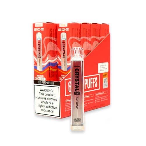 SKE Crystal Bar Disposable Vape Kit 10 x Multipack - Tiger Blood