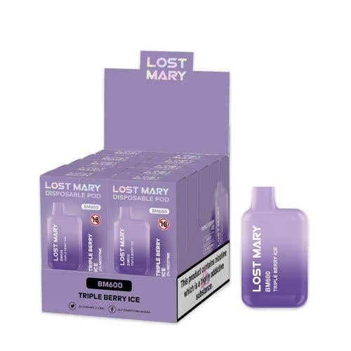 Lost Mary BM600 2% 10 Pack Disposable - Triple Berry Ice