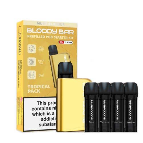 Bloody Mary Bloody Bar 3000 Rechargeable Disposable Vape Kit - Tropical Pack