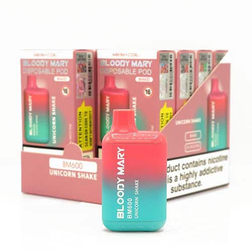 Bloody Mary BM600 Disposable Vape Kit 10 x Multipack - Unicorn Shake