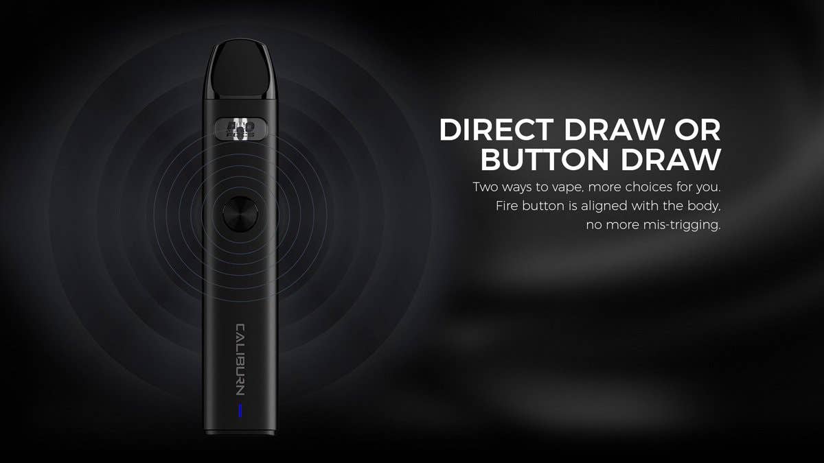 No need to push any buttons, simply inhale to start vaping