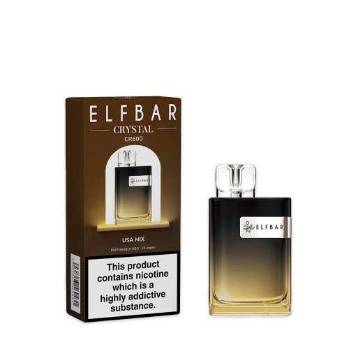 Elf Bar Crystal CR600 Disposable Vape Kit - USA Mix