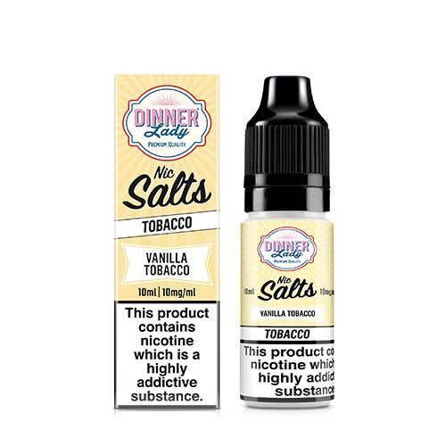 Dinner Lady Vanilla Tobacco Nic Salt Vape Juice - 10mg