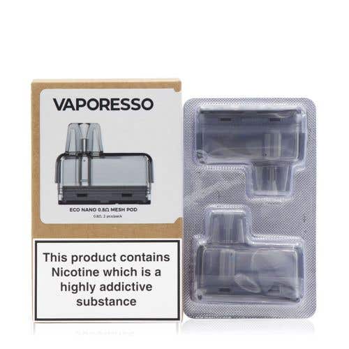 Vaporesso Eco Nano Replacement Pods - 0.8ohm Clear
