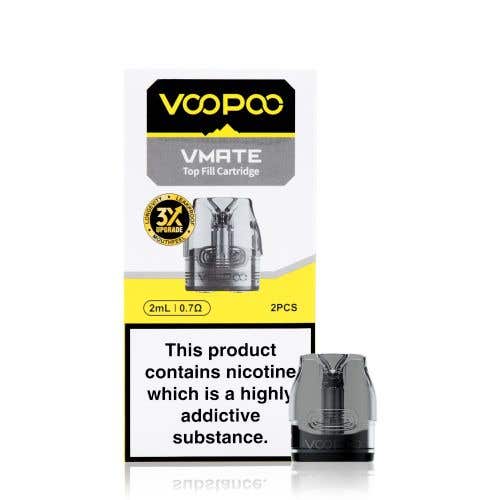 VooPoo VMATE Replacement Pod Cartridges - 0.7ohm Top-filling