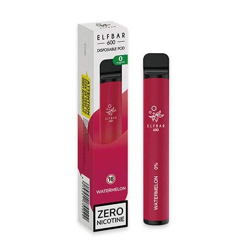 Elf Bar 600 Disposable Kit — 0mg (Nicotine-Free) - Watermelon