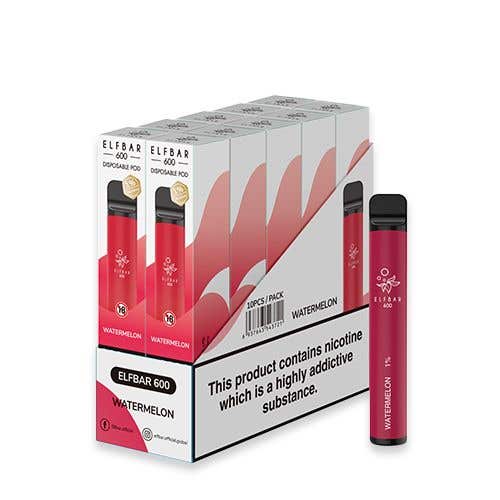 Elf Bar 600 Disposable Kit 10 x Multipack - Watermelon