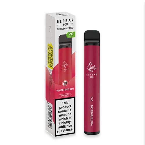 Elf Bar 600 Disposable Vape Kit - 20 mg - Watermelon