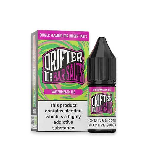Drifter Bar Salts 10 ml Nic Salt E-Liquid - Watermelon Ice 10 mg