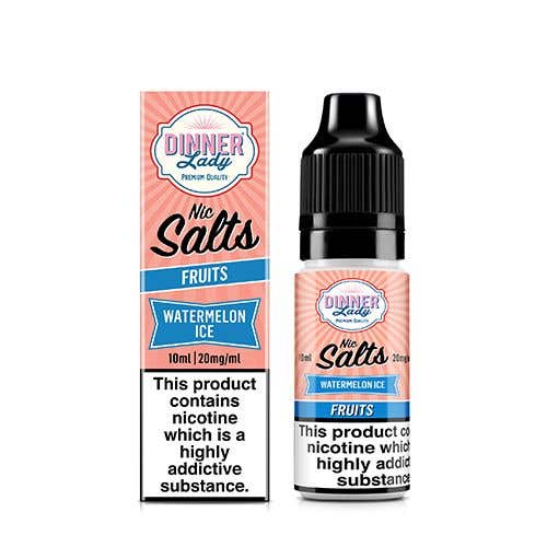 Dinner Lady Watermelon Ice Nic Salt Vape Juice