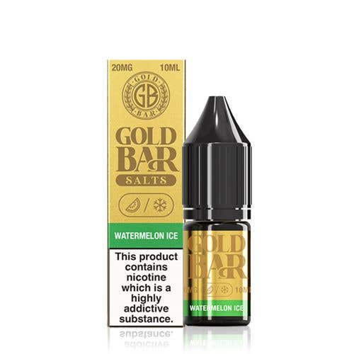 Gold Bar Salts Watermelon Ice Nic Salt E-Liquids - 20mg