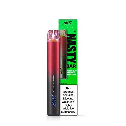 Nasty Bar Watermelon Strawberry Bubblegum Disposable Vape Kit