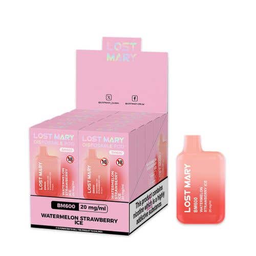 Lost Mary BM600 2% 10 Pack Disposable Vape Kit - Watermelon Strawberry Ice