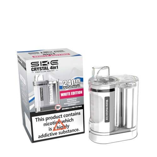 SKE Crystal 4in1 Prefilled Vape Kit - White Edition