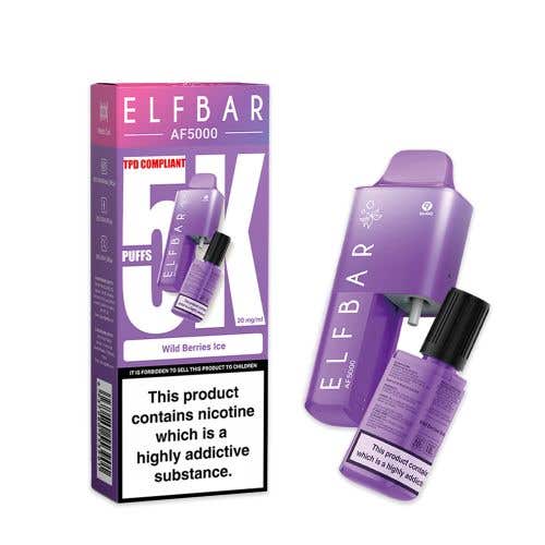 Elf Bar AF5000 Disposable Kit - 20mg - Wild Berries Ice