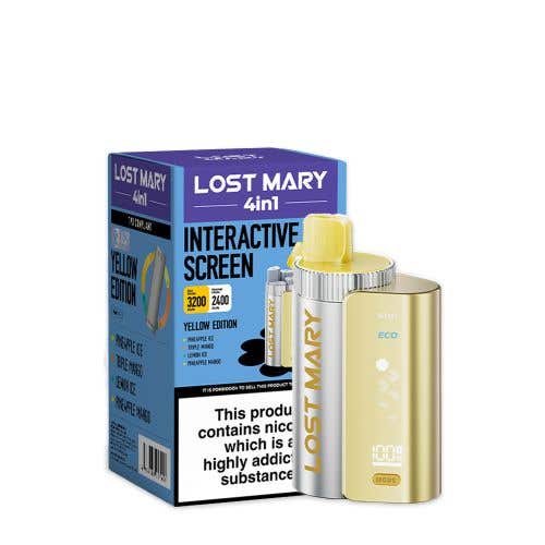 Lost Mary 4-in-1 Prefilled Pod Vape Kit - Yellow Edition