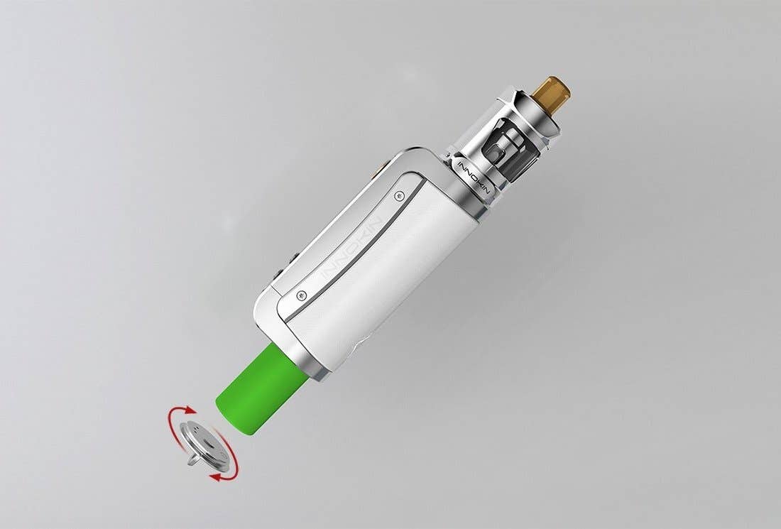 Simply twist the battery cap door to replace the 18650 battery.